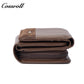 Genuine leather women's long wallet, tri-fold with clasp, simple and versatile women's clutch