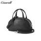 Genuine Leather Shoulder Crossbody Boston Bag Niche Vintage Tote Genuine Cowhide Bowling Bag