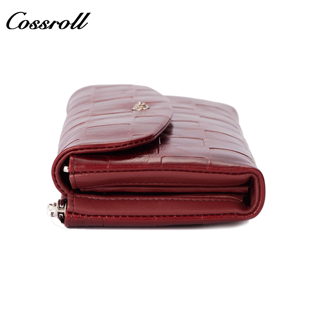 Women's Long Wallet Genuine Leather RFID First Layer Cowhide Clutch Soft Leather Simple Wallet