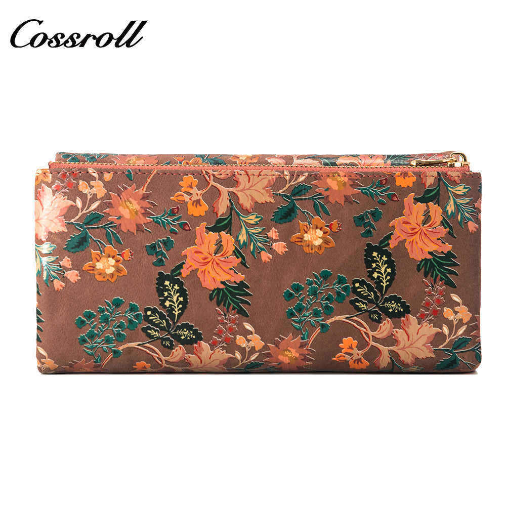 China Professional Customized manufactory for women geniune leather wallet