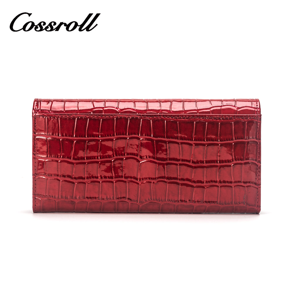 Crocodile print mobile phone wallet