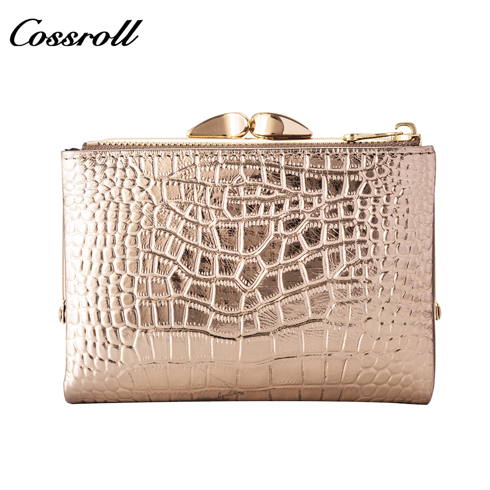 Comfortable New Design green personalised  crocodile texture Genuine Leather