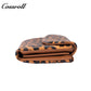 Women's Leopard Print Long Wallet with Large Capacity and Soft Leather Texture