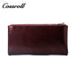 New factory custom leather money baotou layer cowhide change card bag patent leather holding women's purse custom