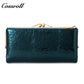 Top-Selling Genuine Leather Women's Wallets Bright leather crocodile texture patent leather