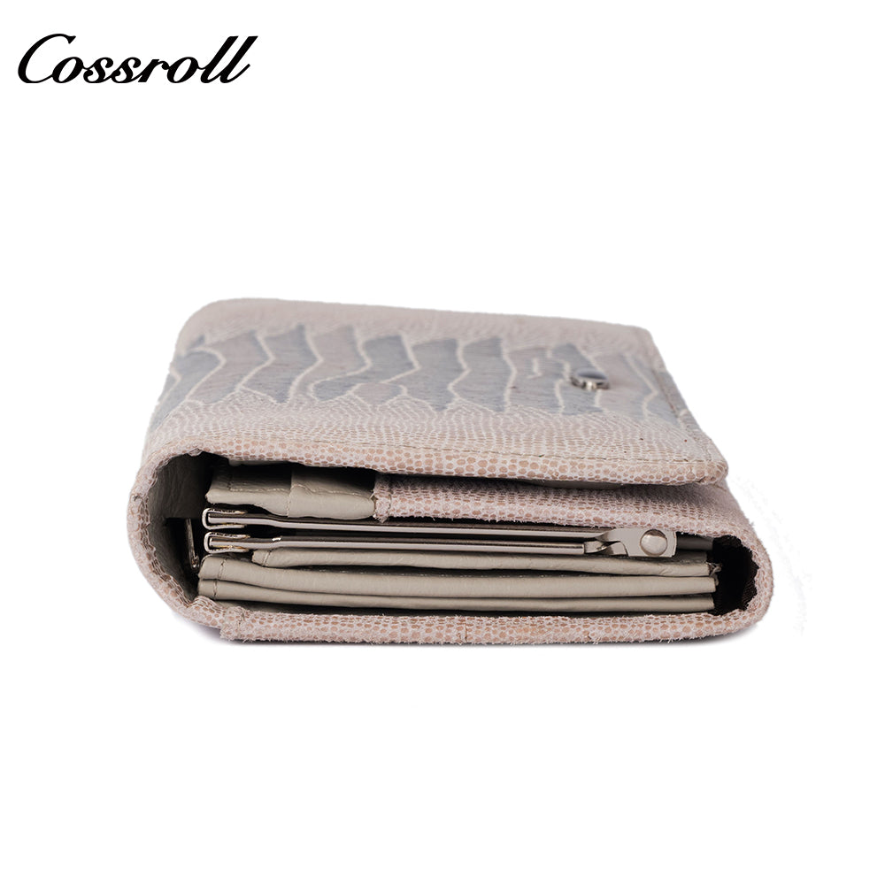 Women's long wallet, large capacity, fashionable crocodile-embossed leather, multi-card slot design