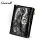 Manufacturers custom cowhide embossed women's purse large capacity European and American leather vintage money clip