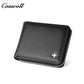 Men's multifunctional zipper card wallet money clip business simple men's leather wallet short wallet