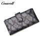 High Quality dark blue extra large women's leather wallets With High Material