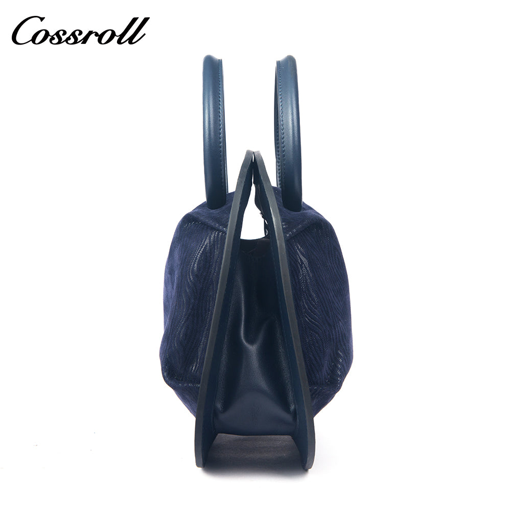 Velvet Patchwork Handbag for Women, Minimalist Retro Style Top Handle Bag, Versatile Commuter Shoulder Bag