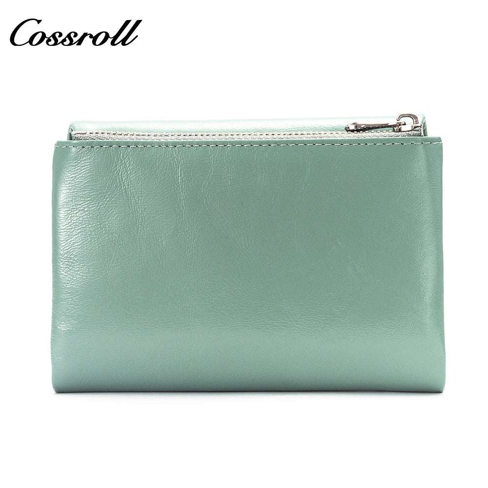 China Hot Sale wallets for women fashionable oil wax leather