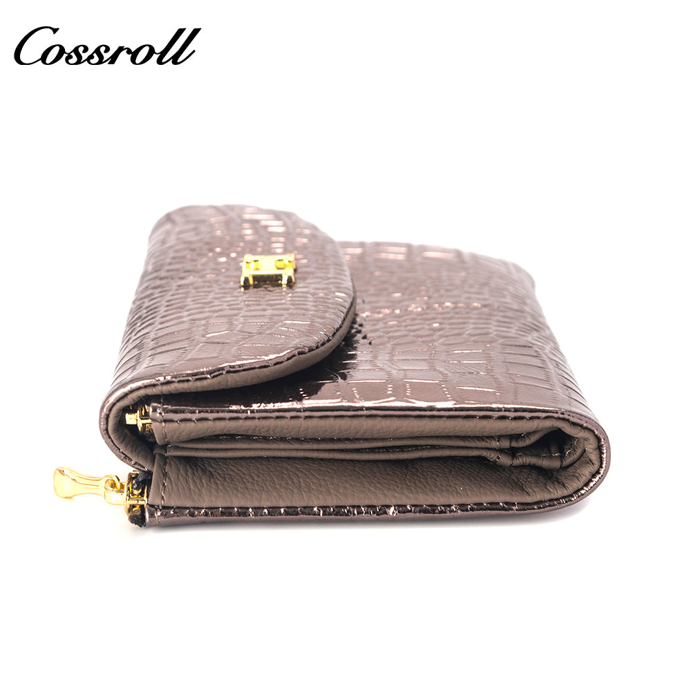 Hot Sale High Quality  leather luxury crocodile texture Genuine Leather