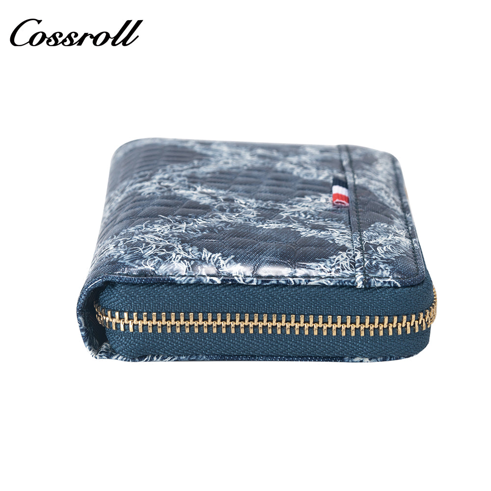 Best Selling Promotional Price luxury leather travel  crocodile texture Genuine Leather