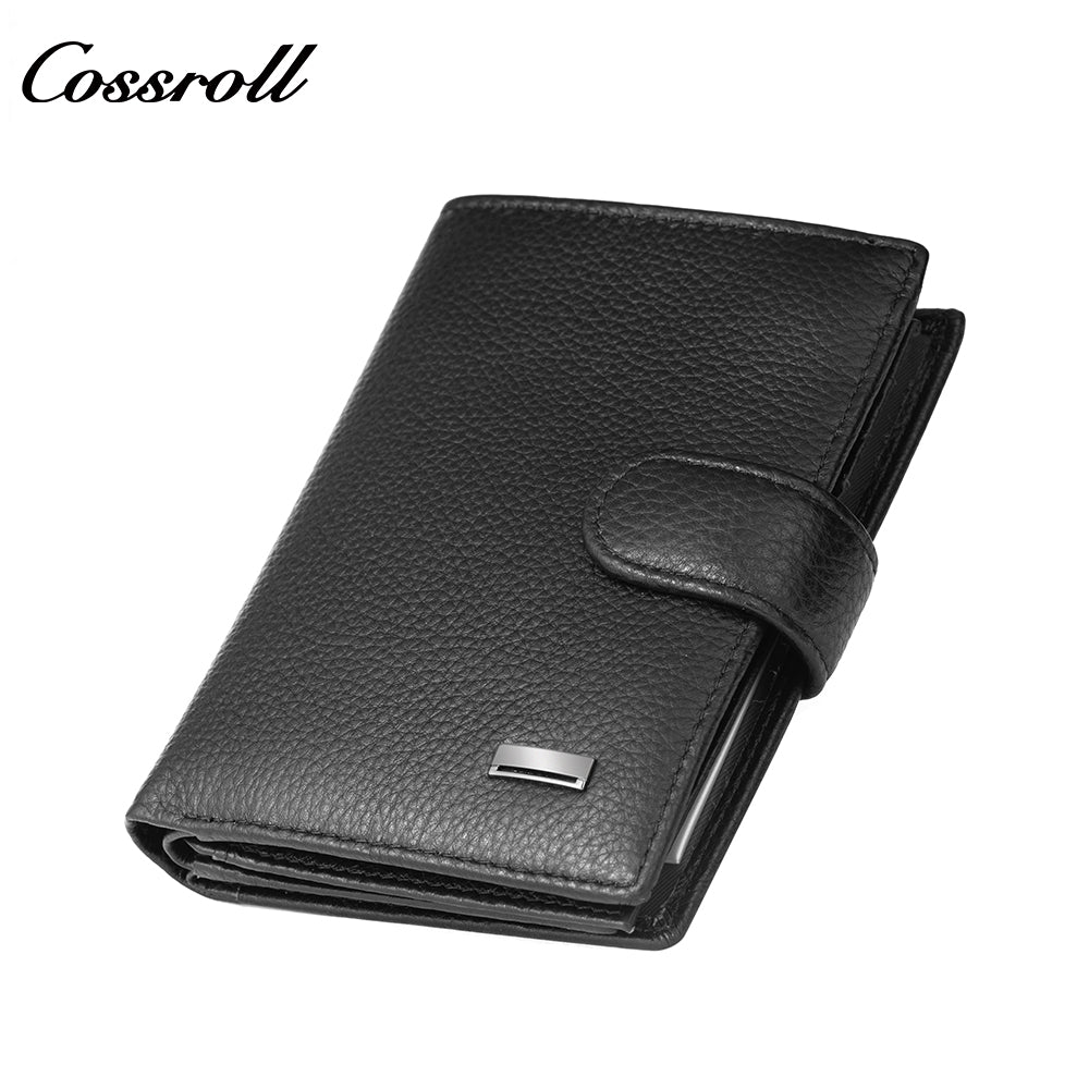 Retro Men's Genuine Leather Wallet, Short Style with Multiple Card Slots, US Dollar Clip