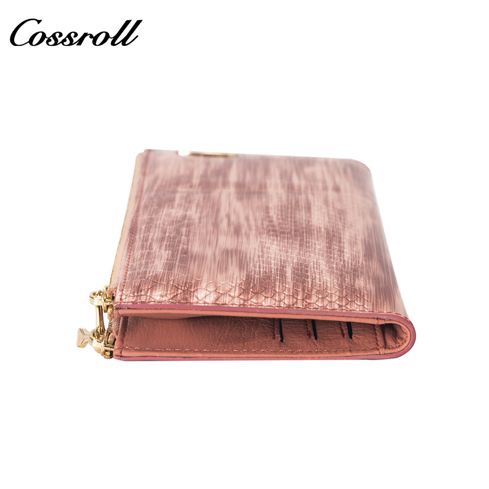 Best Selling Quality manufactory leather new wallet  crocodile texture Genuine Leather