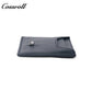 Solid Navy Genuine Leather Card Holder, Slim Multi-Slot Cowhide Card Case, Portable Mini ID Card Organizer