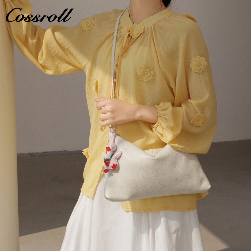 Genuine Leather Women's Bags Large Capacity Lazy Style Shoulder Armpit Bag