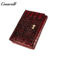 Cross-border 2024 Fall Women's Short wallet Euro-American style crocodile buckle three-fold coin wallet