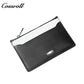 Genuine Leather Ultra Slim Zipper Card Holder, All-in-One Coin & Credit Card 2-in-1 Mini Portable Wallet for Men & Women