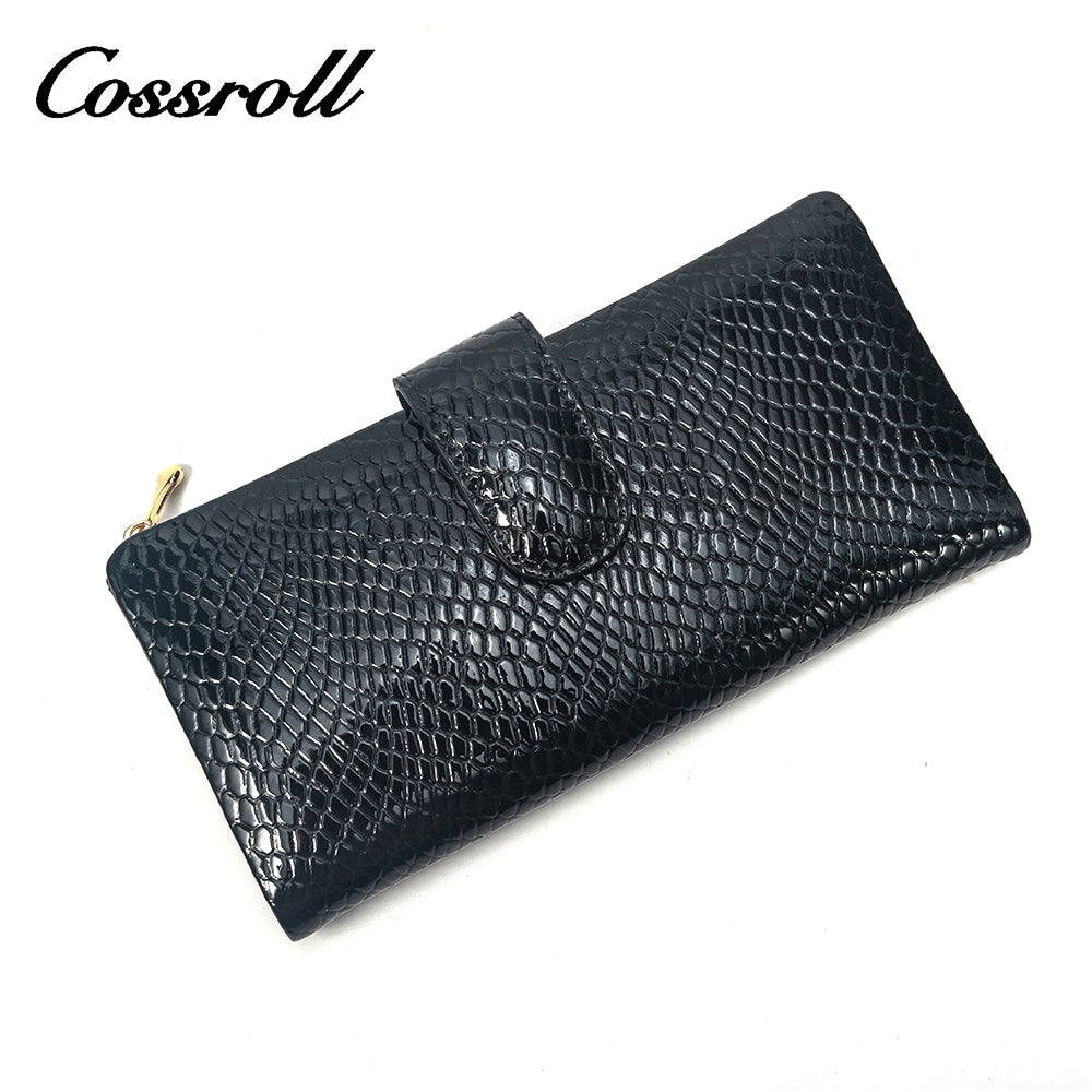 2023 Hot Style leather black checkbook wallet women's With Best Services