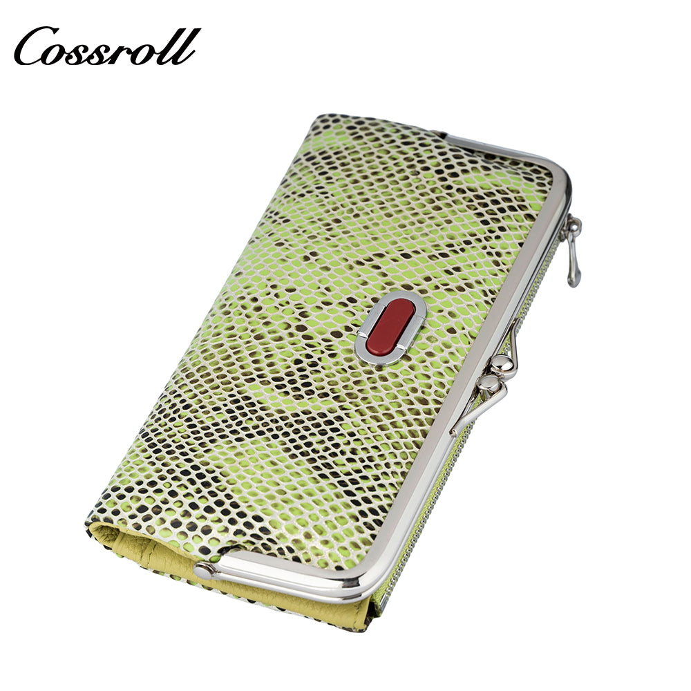 Retro multifunctional folding clip long coin purse new portable versatile multi card position ladies  wallet