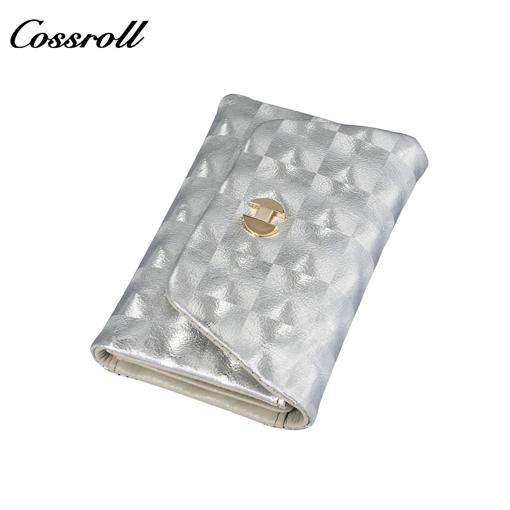 2024 fashion simple solid color texture small bag summer coin purse