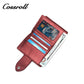 Low MOQ Luxury handmade Customized Logo Genuine leather ID Card Holder Wallet slim Cardholder Credit Card Cover