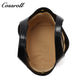 Women's Vintage Waxed Cowhide Crossbody Bag, Minimalist Large Capacity Hand & Shoulder Tote Bag