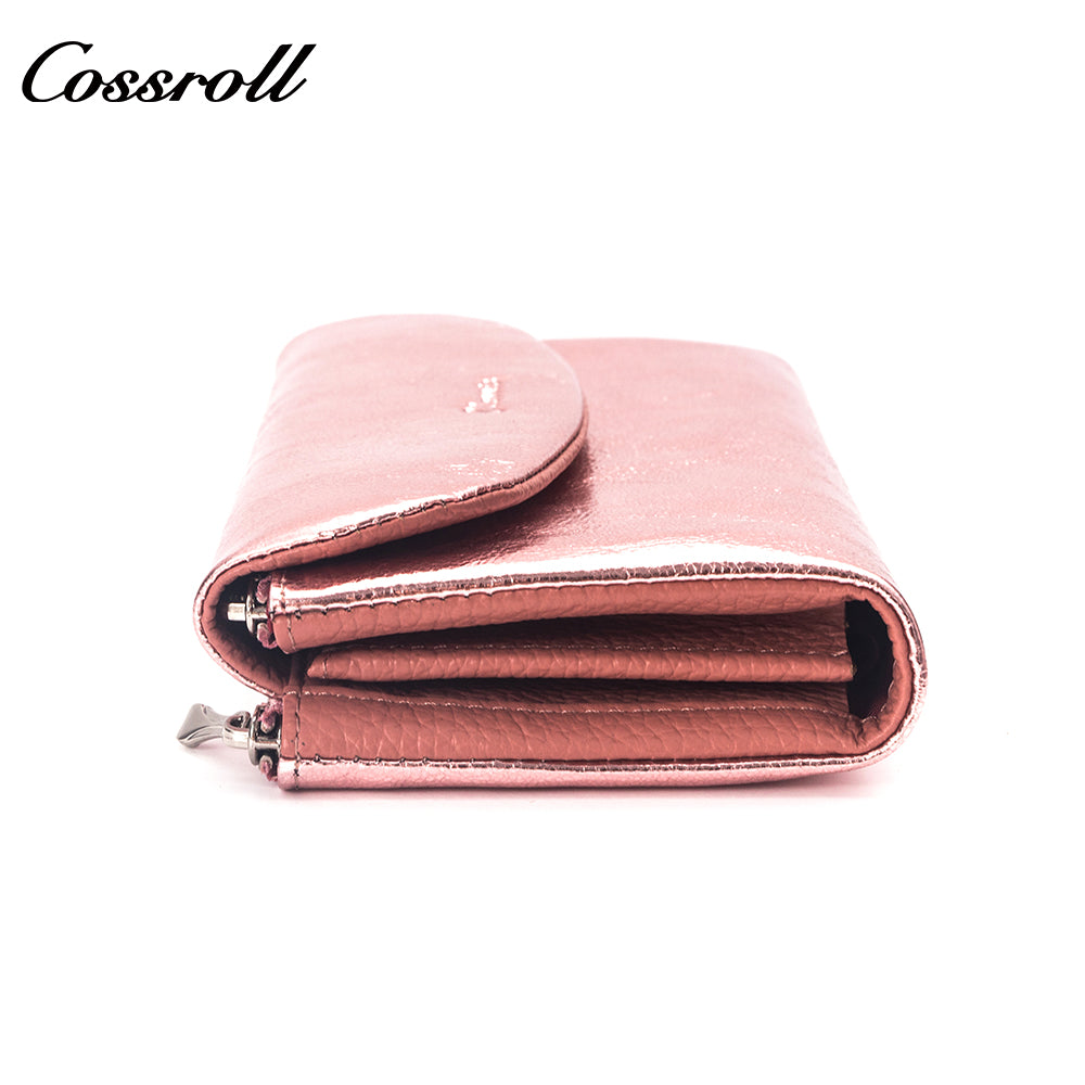 Popular Decorative handmade leather leather purse women pearl pattern