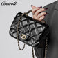 Small perfume style metal chain diamond lattice handbags versatile shoulder crossbody antique women's bag