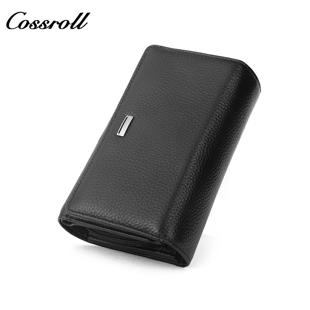 Leather Grain Multi-functional Zipper Card Wallet with Coin Pocket