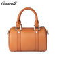 Top-grain leather Boston bag, premium vintage handbag for women, can be carried by hand, on the shoulder, or crossbody