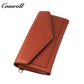 Factory custom short simple leather purse for women cowhide coin bag for women purse money clip