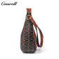Vintage Monogram Underarm Bag for Women, C Pattern Print, Adjustable Strap, Shoulder & Crossbody Bag, Versatile Daily Commute Purse