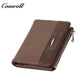 Women's Genuine Leather Short Bi-Fold Wallet Card Holder Coin Purse