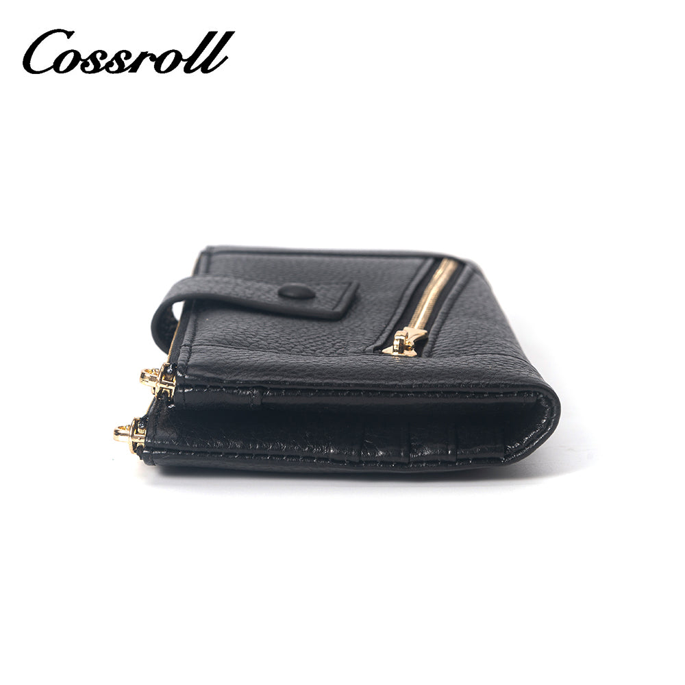 Customized black best leather women's wallet brands With Reply Very Quickly