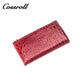 Snake Printed Long Zip Women's Genuine Leather Wallet