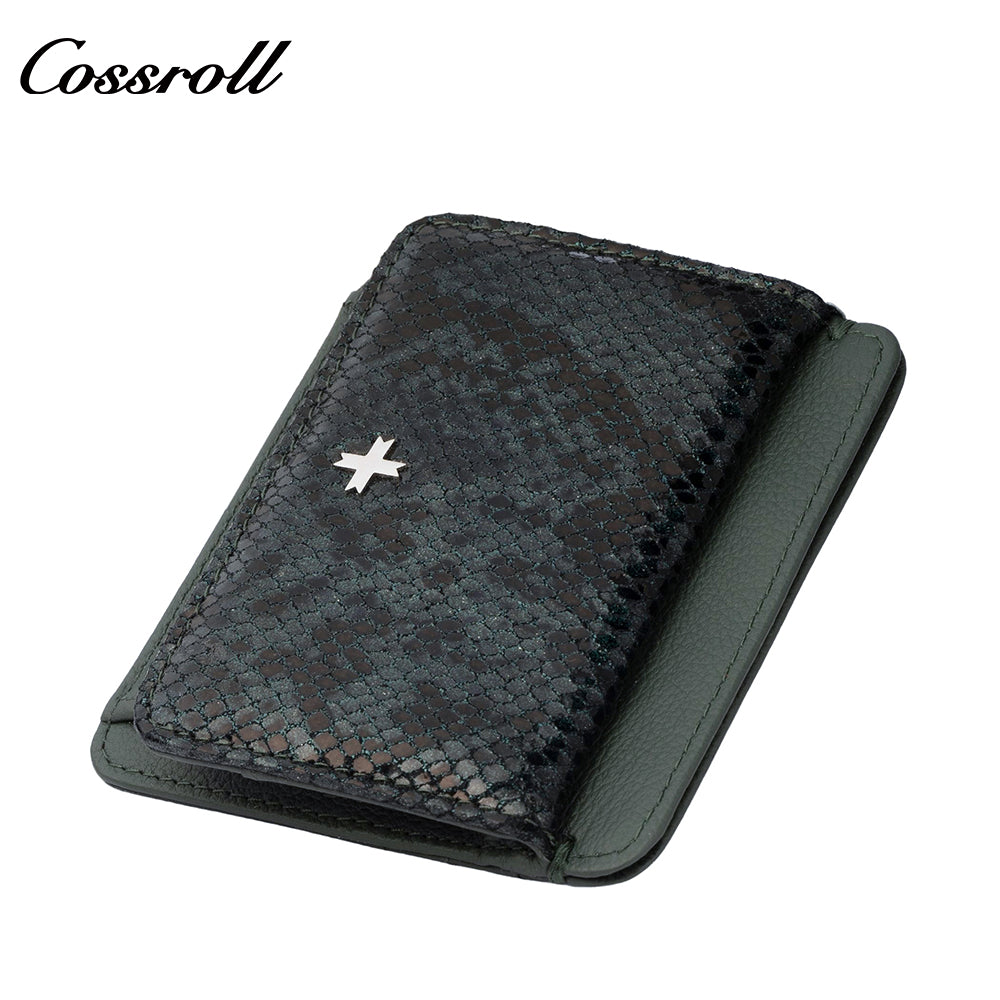 Women's wallet genuine leather European and American fashion vintage card holder coin case