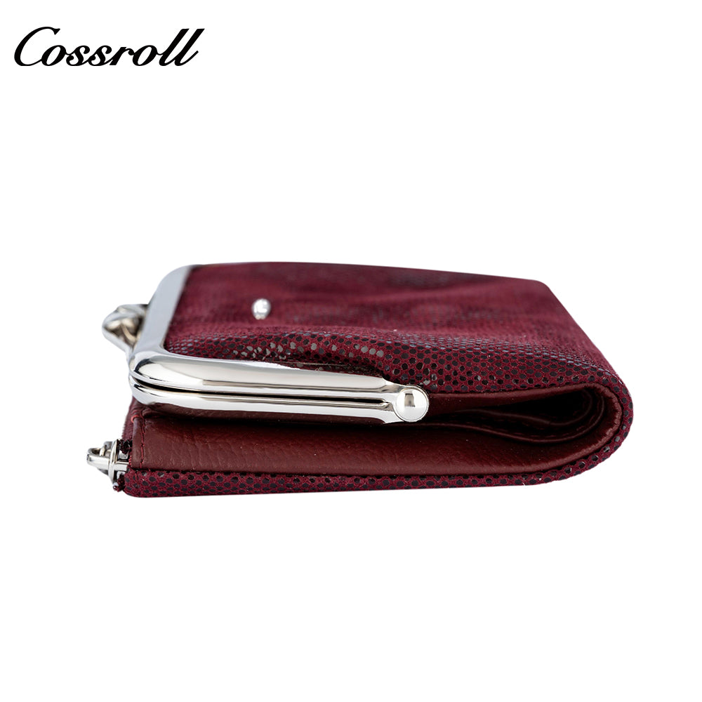Cross-border factory ladies' frog-style coin purse with zipper and retro wallet