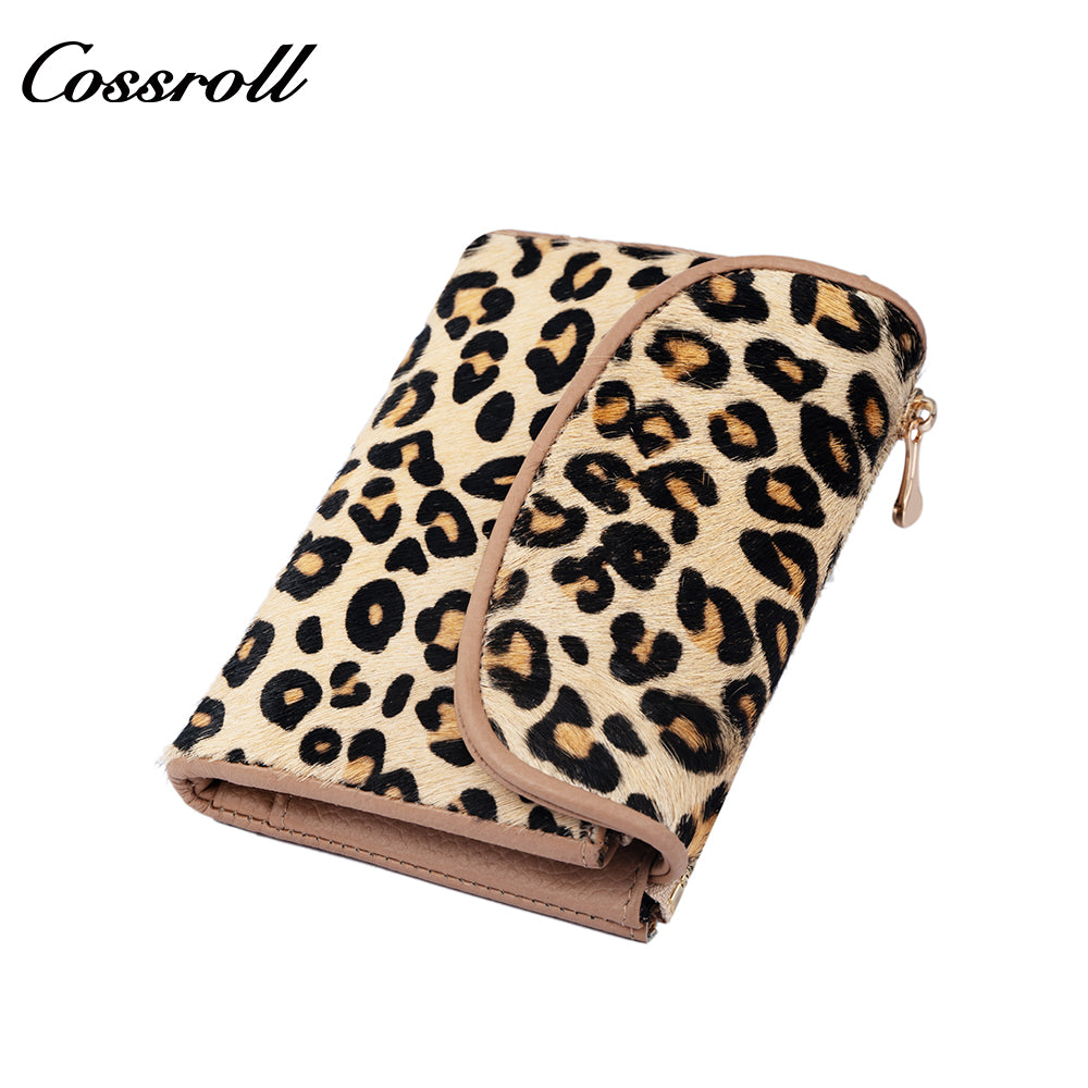Cross-border Leopard Print Short Women's Coin Purse High-End Multifunctional Coin Holder