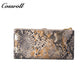 Manufacturers custom foreign trade new wallet female leather short snake wallet cowhide high-end wallet card bag certificate bag