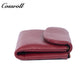 Genuine Leather Fashionable High-End Short Women's Wallet, Top Layer Soft Cowhide, Large Capacity
