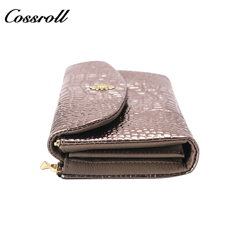 Free Sample Factory high unisex quality  crocodile texture Genuine Leather