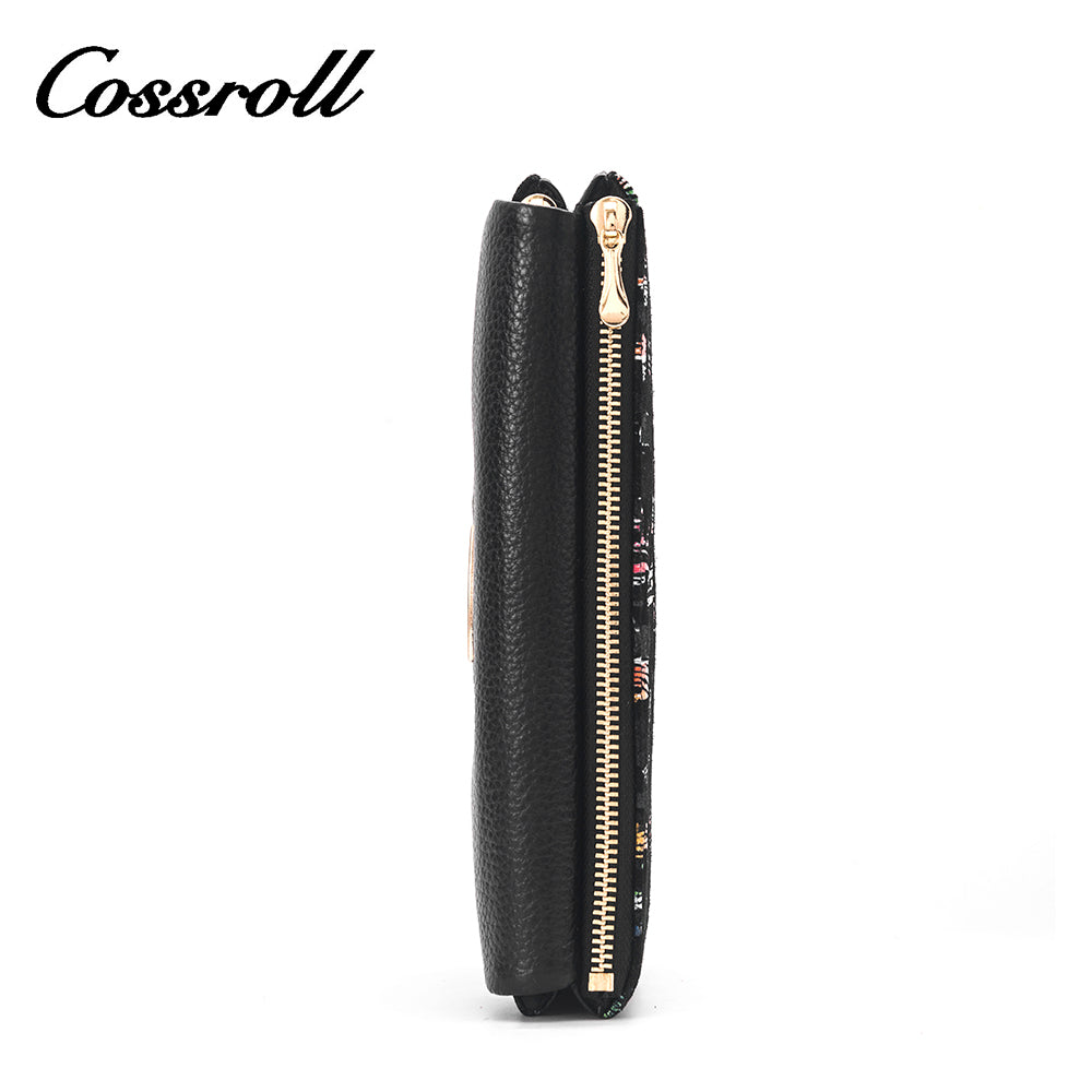 2023 Best New Products dark blue long leather wallet women With Top Selling