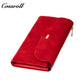 Women's Short Wallet with Multiple Card Slots, Coin Purse, Suede Surface, Magnetic Snap Closure