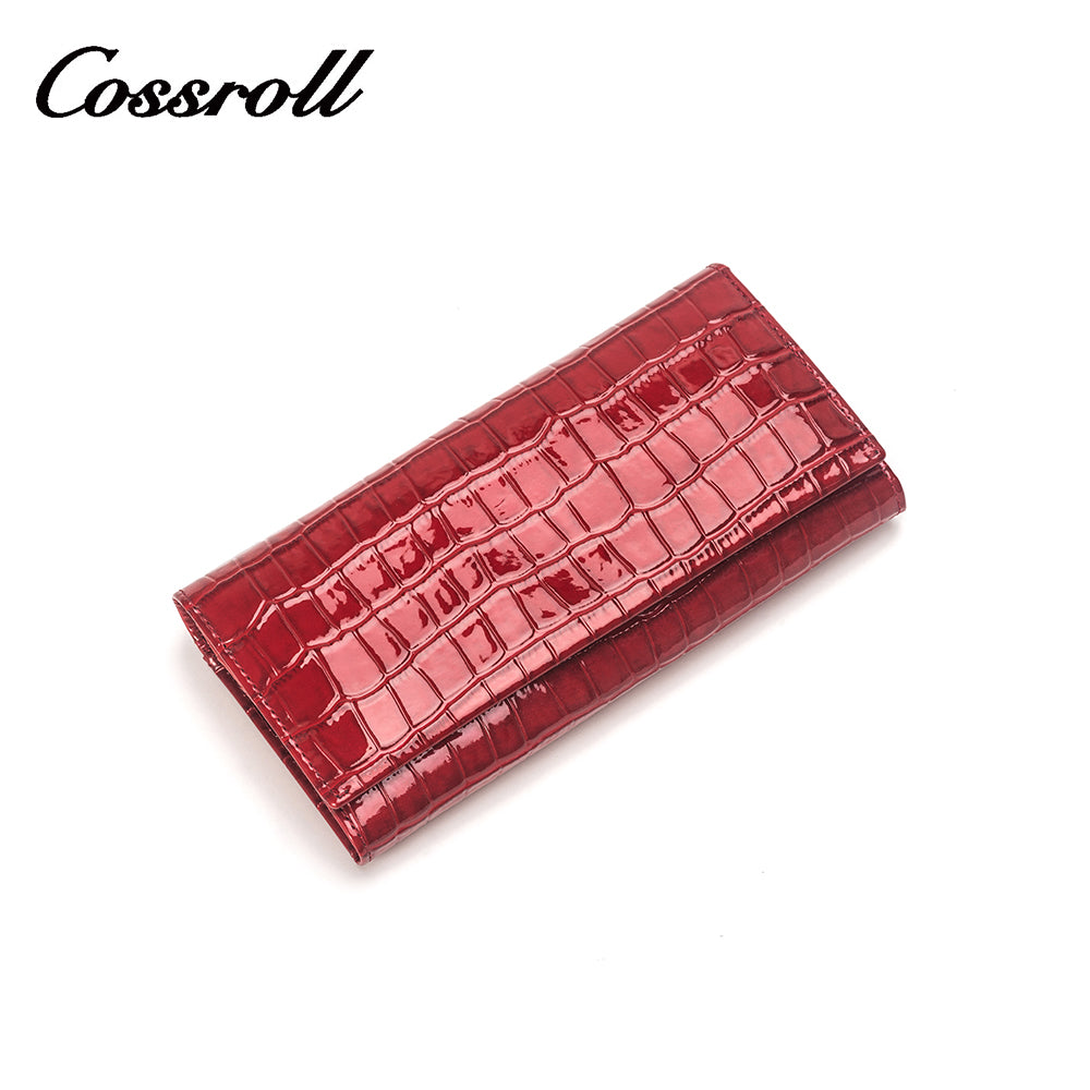 Crocodile print mobile phone wallet