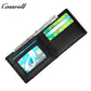 Men's wallet simple short money clip vintage lychee grain soft leather wallet multi card space large capacity