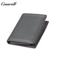 Genuine leather wallet for women short style zipper closure large capacity multiple card slots anti-theft