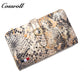 Manufacturers customized serpentine leather purse women's long cowhide women's multi-layer multi-card large capacity