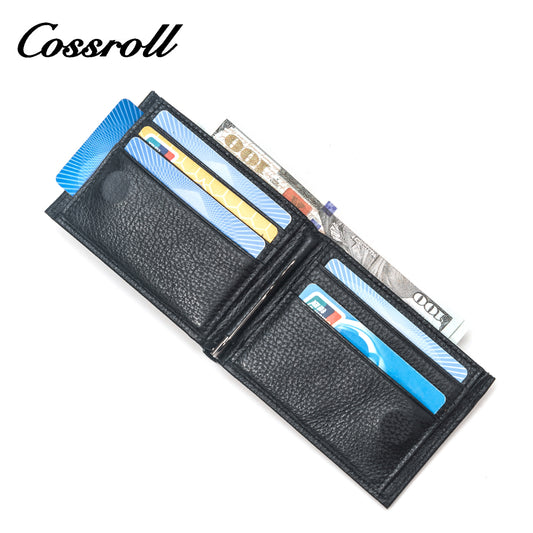 Latest Arrival Slim Men's Casual Wallet Short Real Leather Card Holder Short Wallet